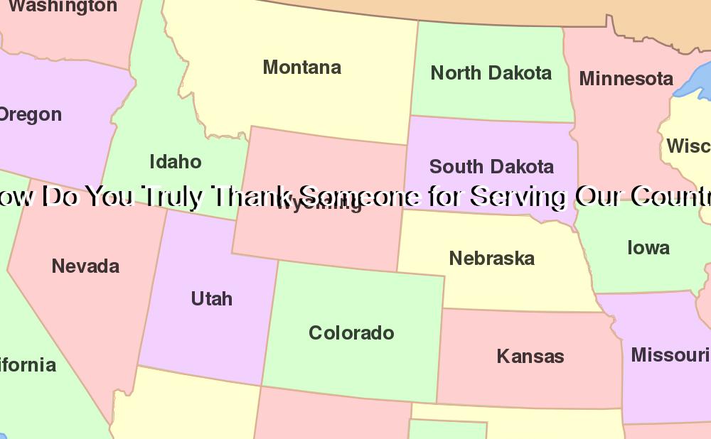 How Do You Truly Thank Someone for Serving Our Country